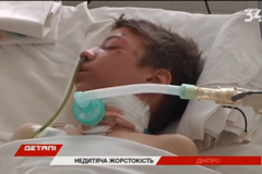 Перерезали горло: появилось видео с раненым мальчиком под Днепром