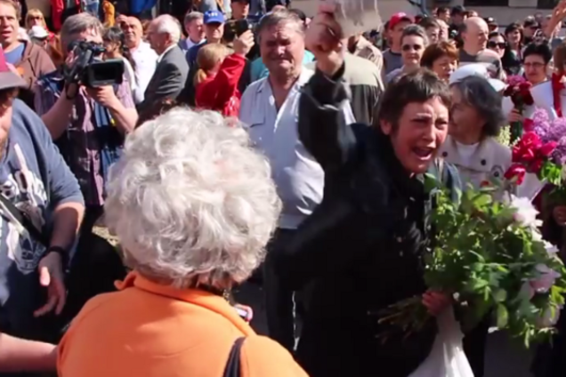 'Иисус против фашизма': соцсеть взорвало видео 'бессмертного полка' в Запорожье