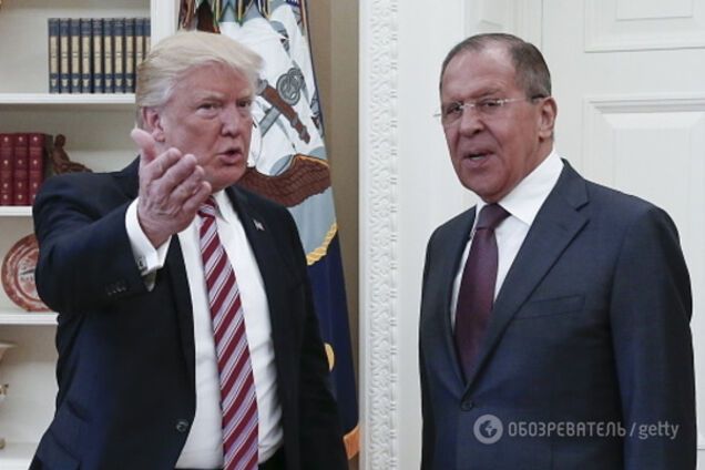 Трамп и Лавров фото