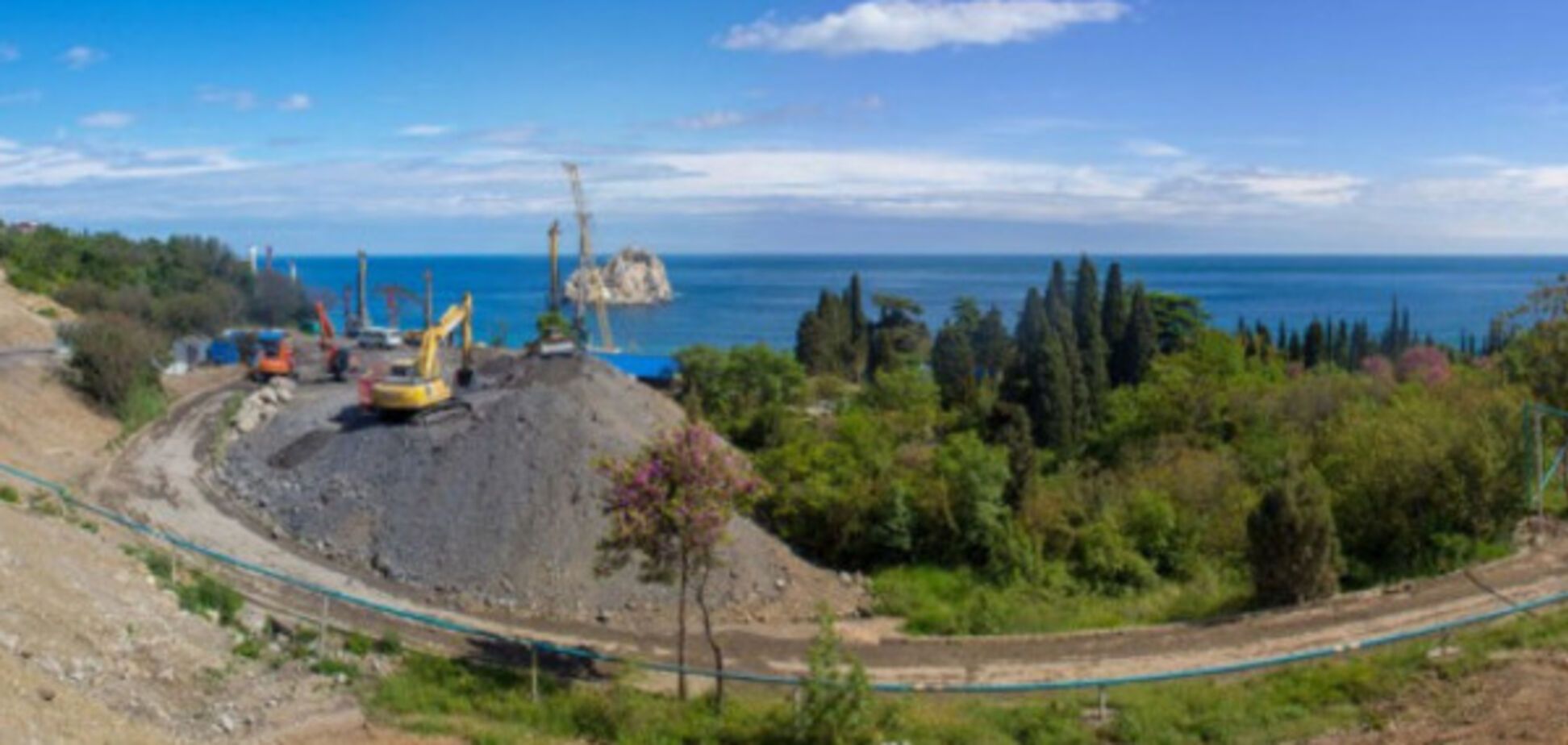 Уничтожение парка в Гурзуфе