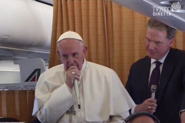 Папа Франциск пресс-конференция