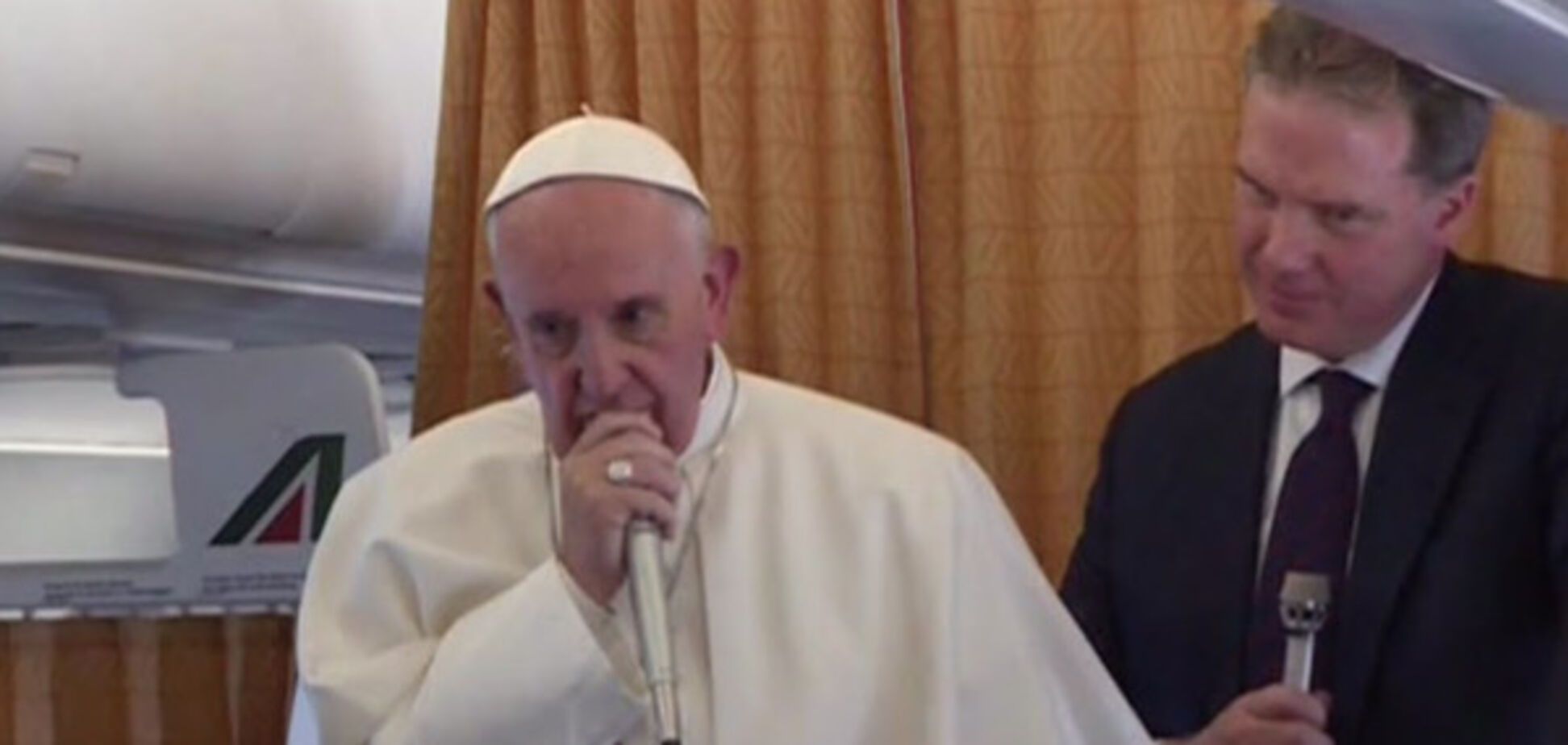Папа Франциск пресс-конференция