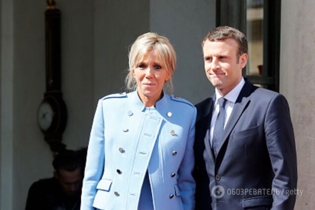 Макрон і дружина