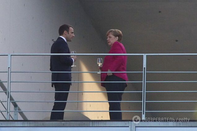 Меркель и Макрон