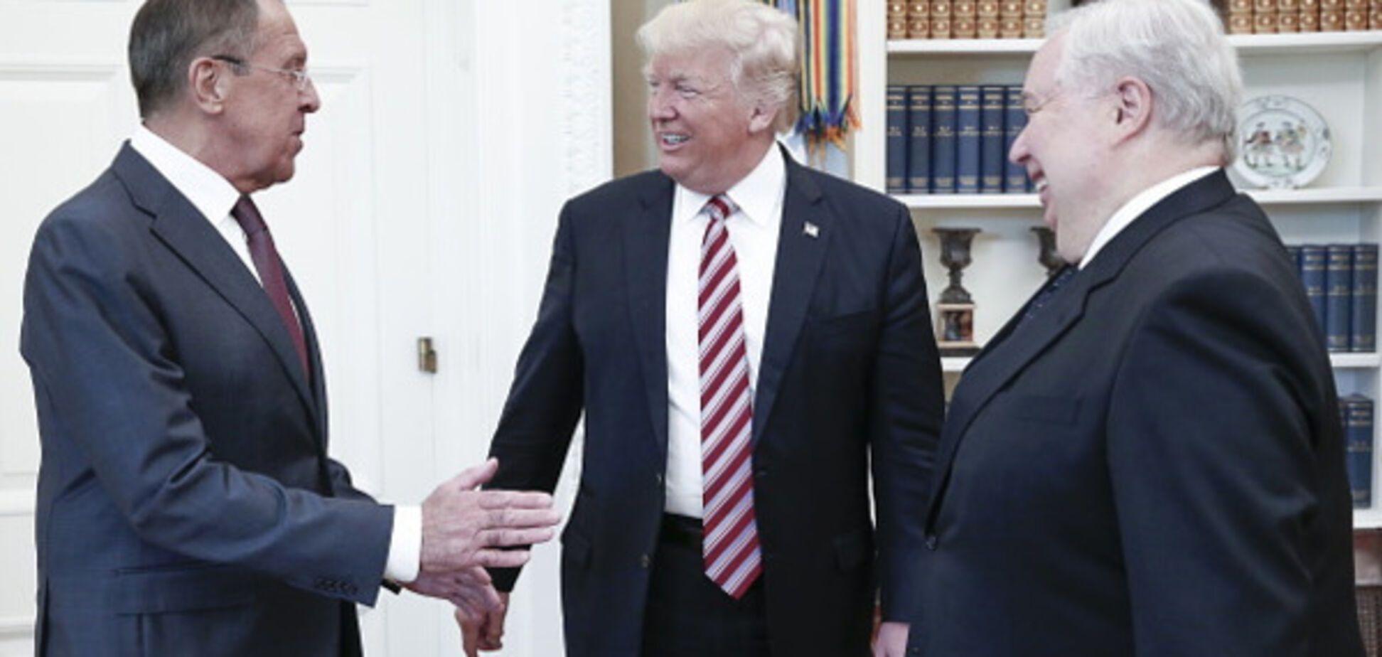 Дональд Трамп, Сергей Лавров и Сергей Кисляк
