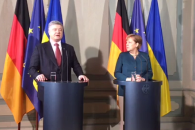 Петро Порошенко та Ангела Меркель
