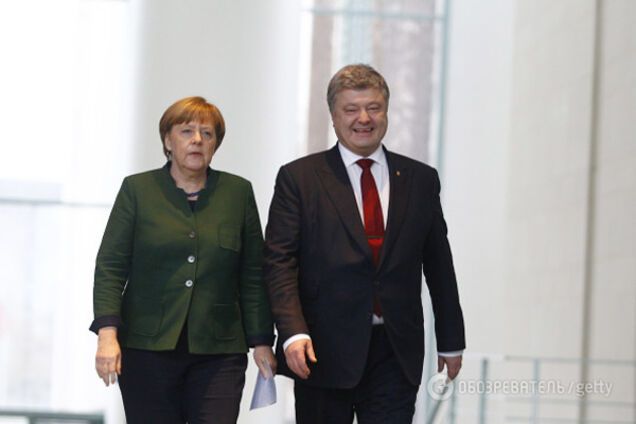 Петр Порошенко и Ангела Меркель