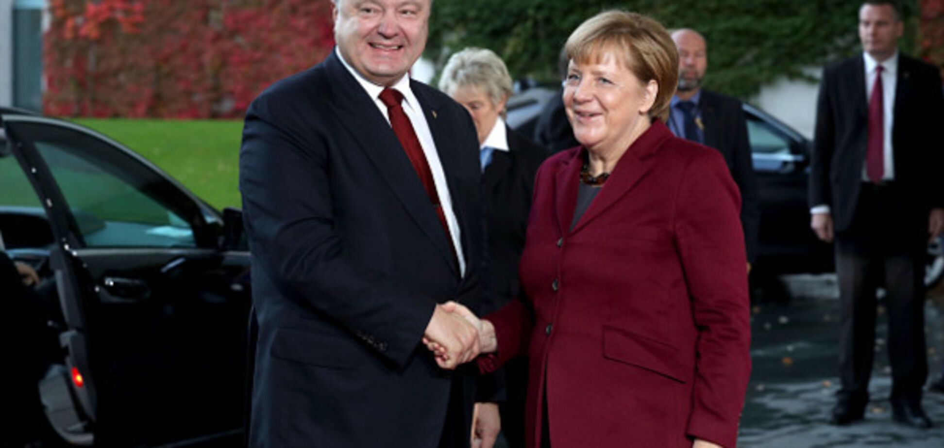 Порошенко, Меркель