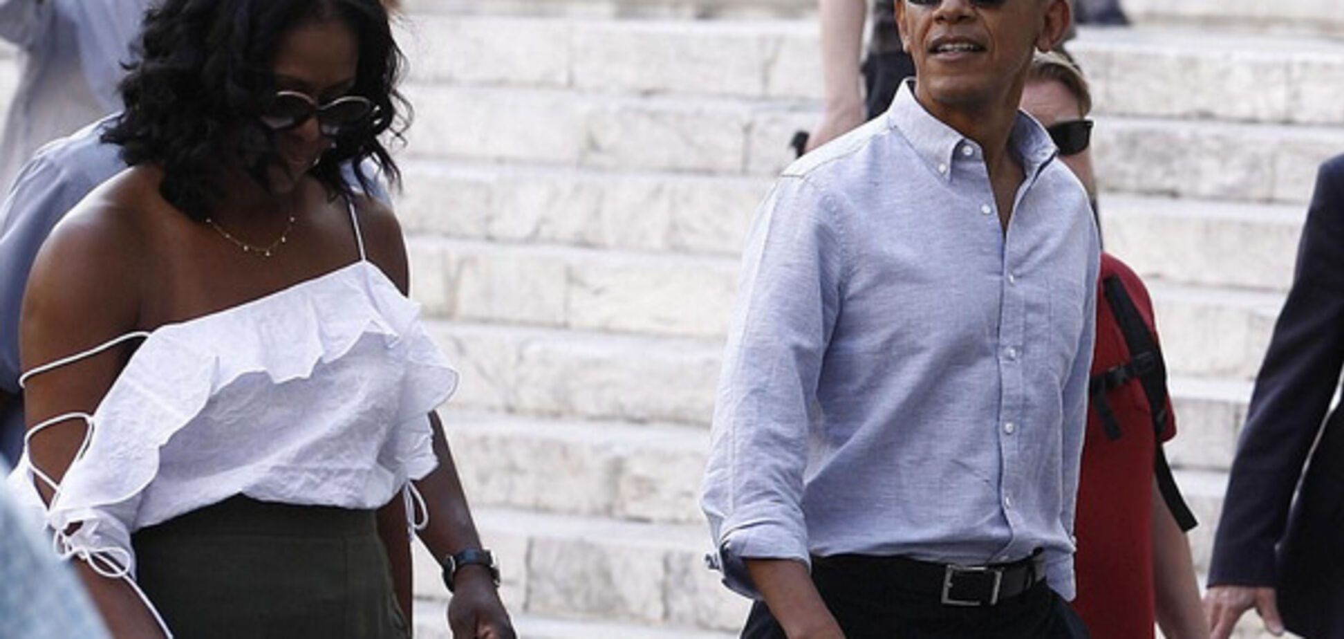 Мишель Обама с мужем