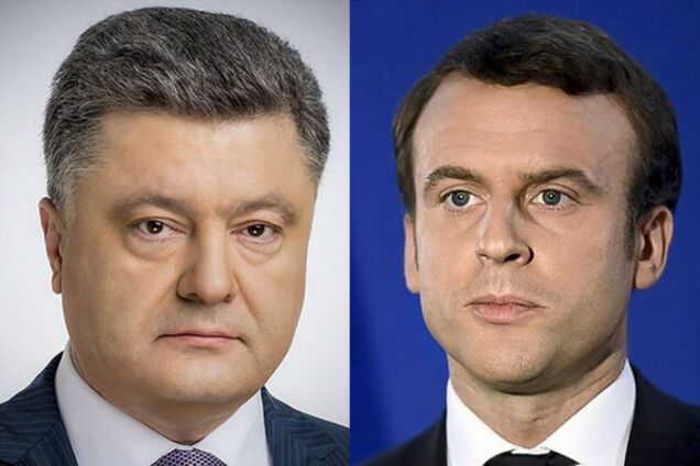 Перед встречей с Путиным: Порошенко и Макрон провели интересные переговоры