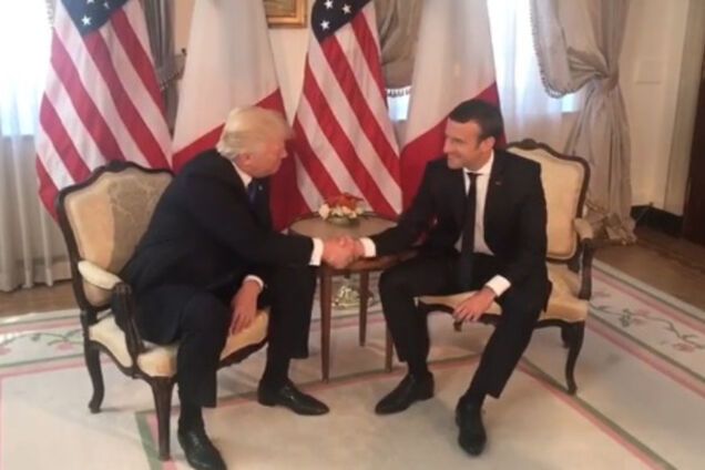 Дональд Трамп и Эммануэль Макрон
