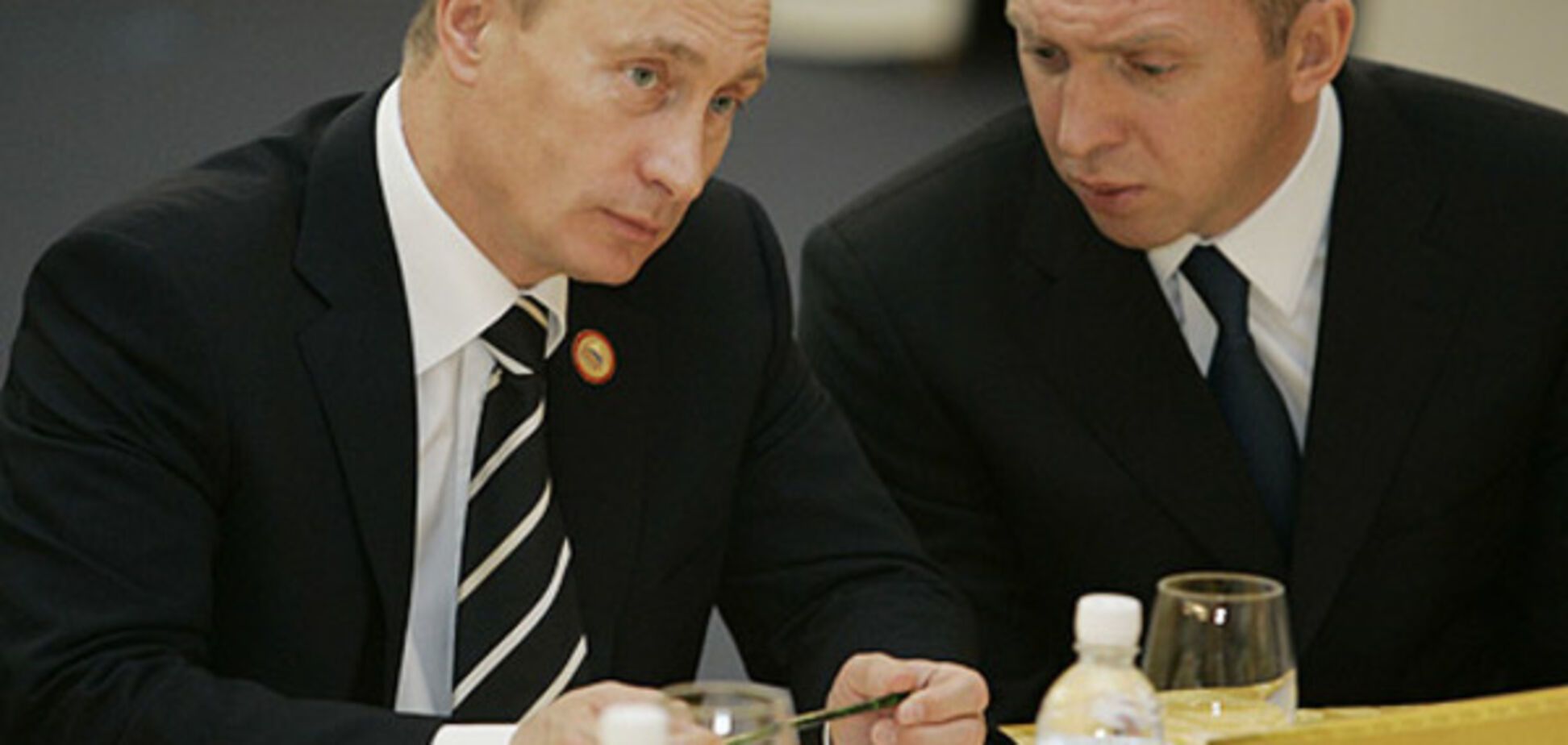 Олег Дерипаска и Владимир Путин