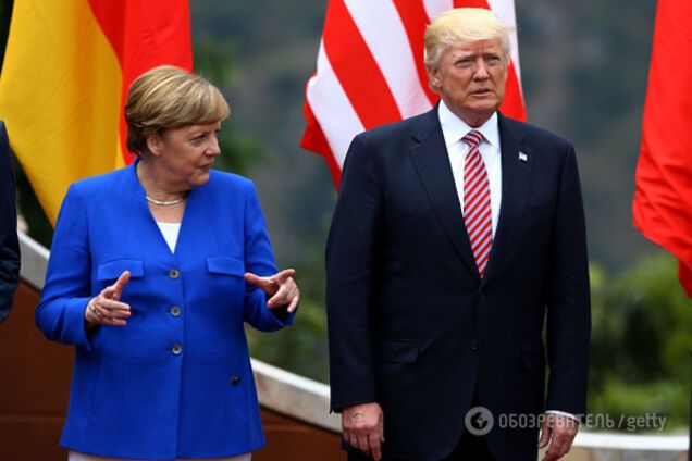 Ангела Меркель и Дональд Трамп