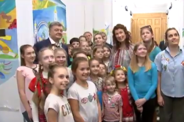 Петро Порошенко і діти