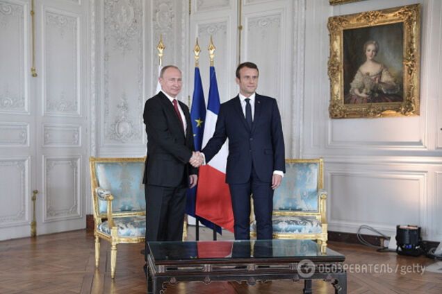 Путин и Макрон