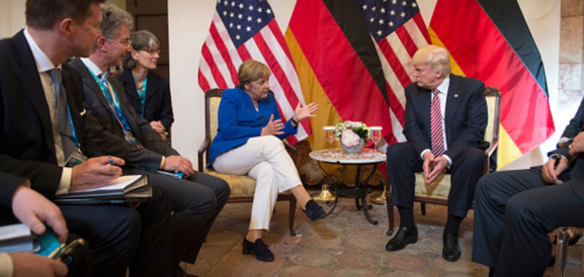 Трамп и Меркель