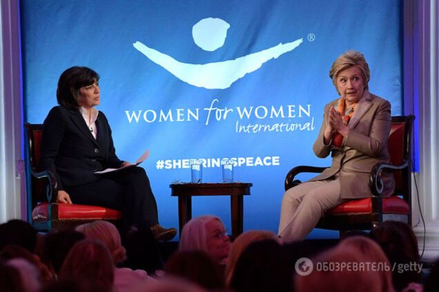 Крістіан Аманпур та Хілларі Клінтон