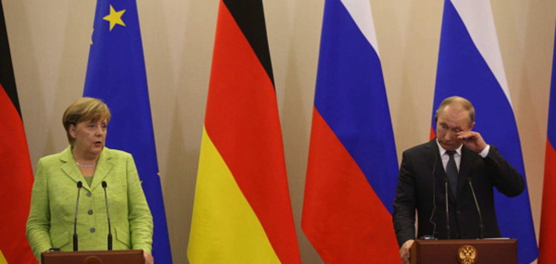 Меркель, Путин