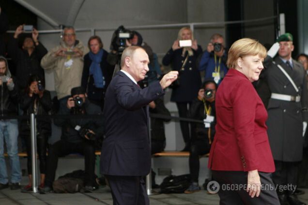 Володимир Путін і Ангела Меркель