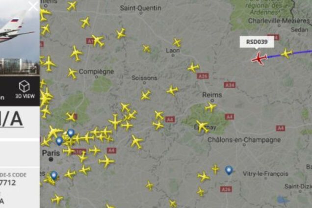 Трусливый полет Путина во Францию