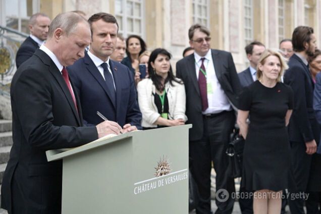 Макрон и Путин