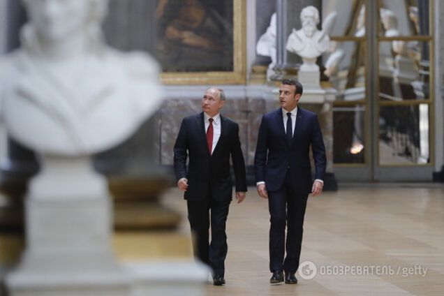 Макрон и Путин