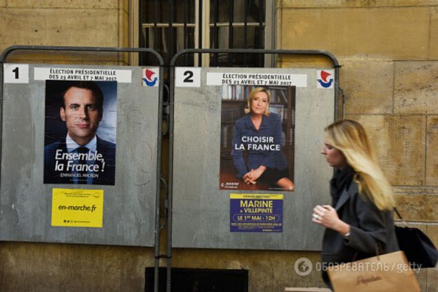 Макрон и Ле Пен