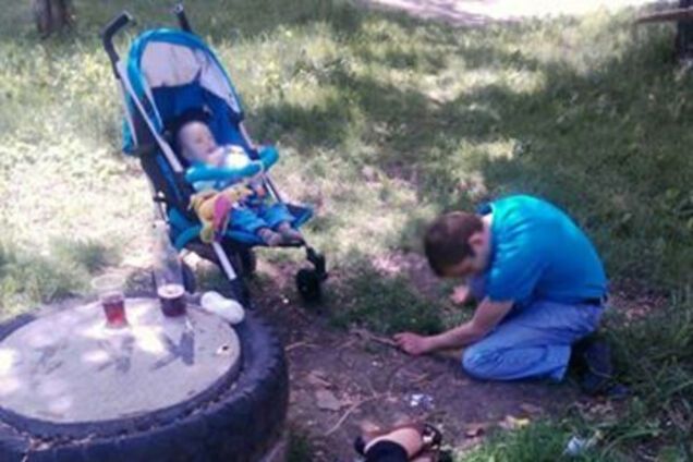 Пьяные родители в Запорожье