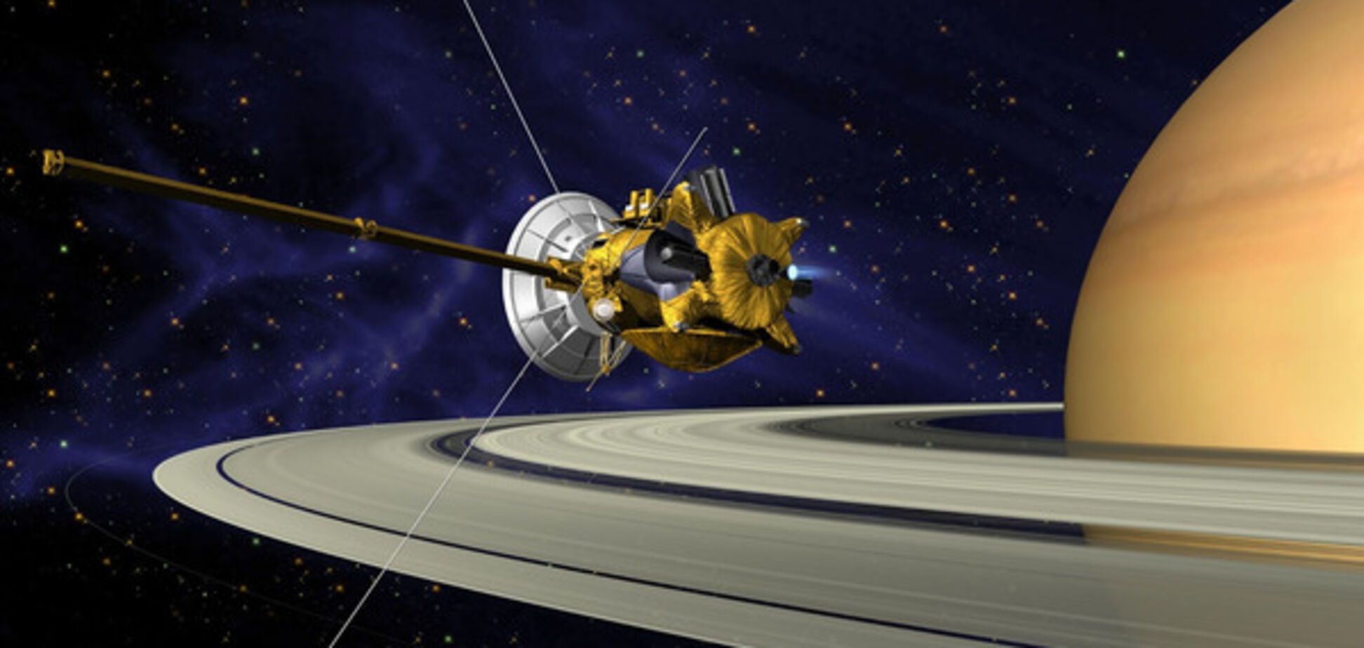 Что успел 'увидеть' Cassini, пролетая Сатурн: появилось видео от NASA
