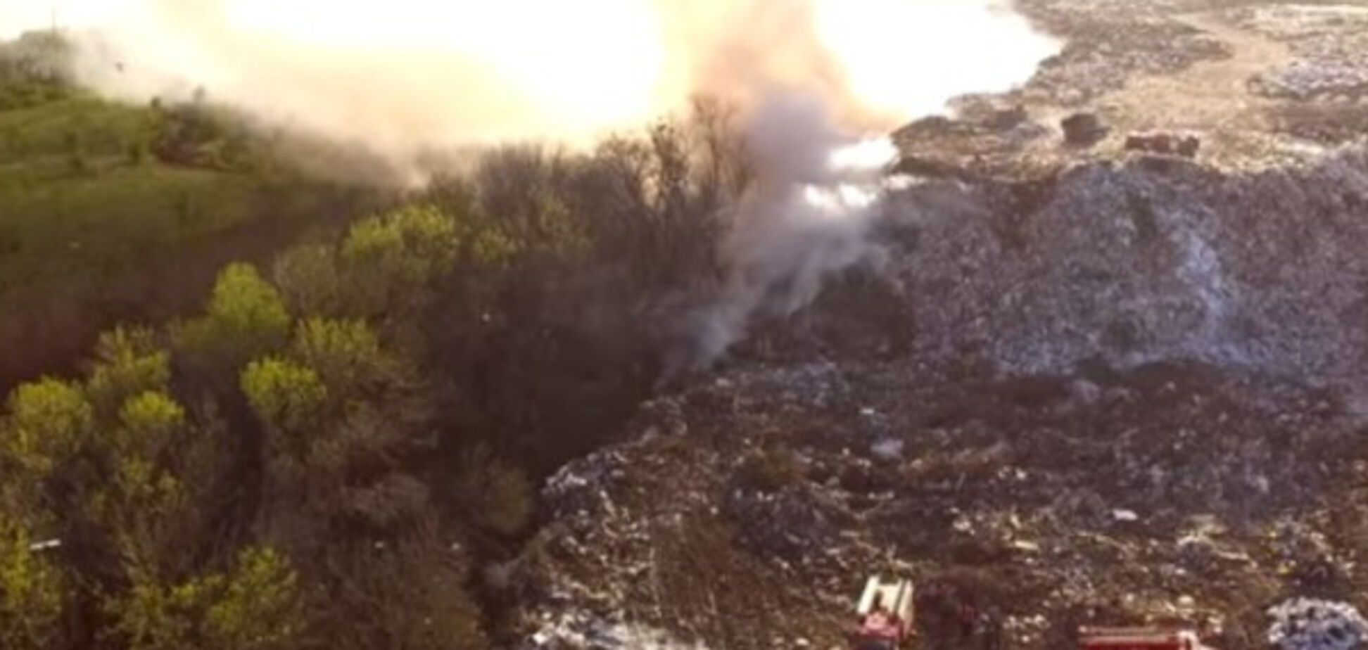Пожар на свалке на Харьковщине