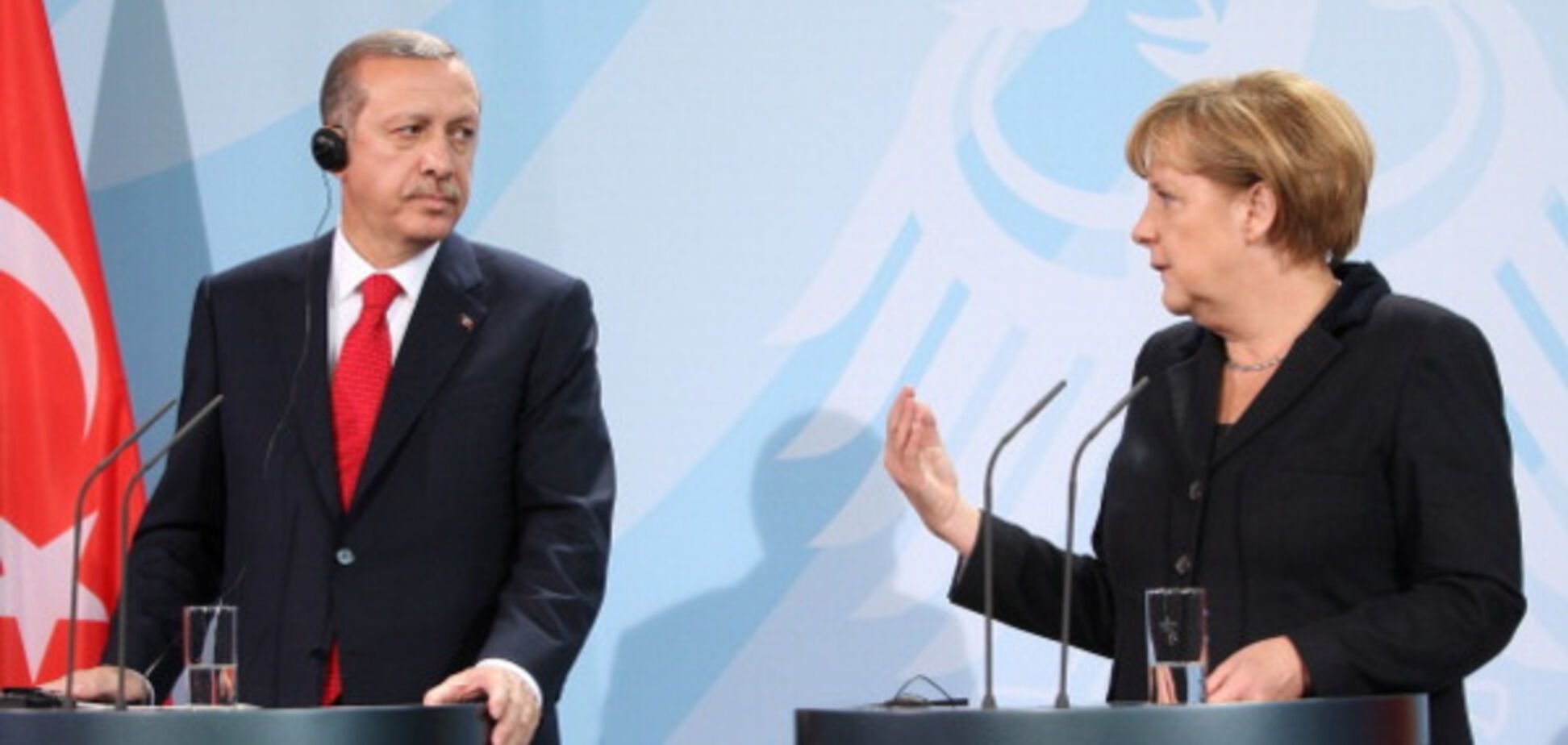 Реджеп Тайіп Ердоган і Ангела Меркель