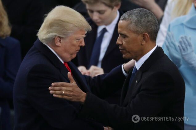 Дональд Трамп и Барак Обама