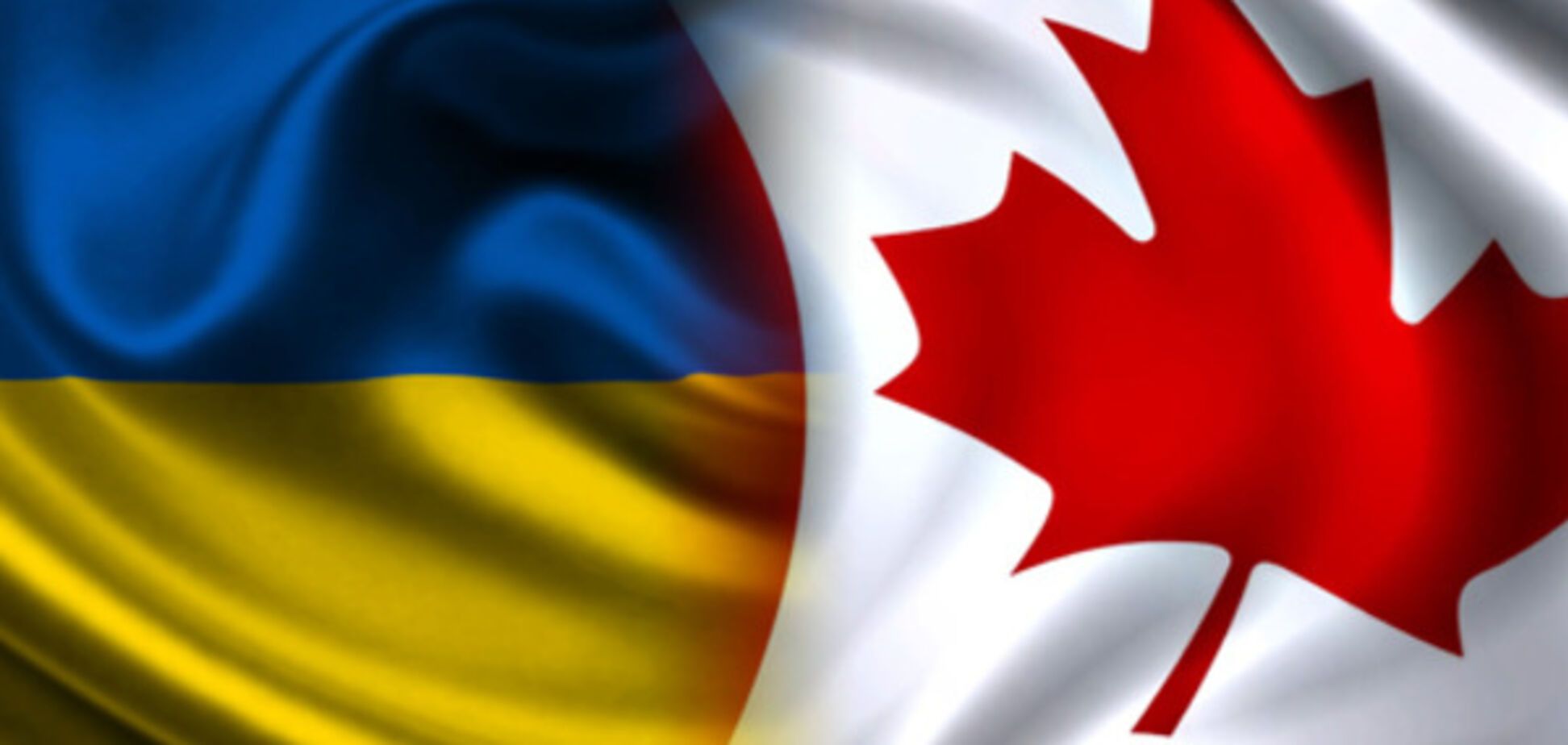 Прапори України та Канади