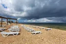Пустые пляжи в Крыму