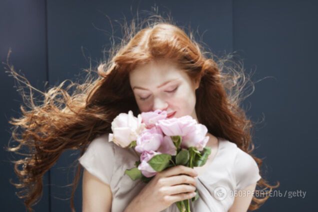 девушка, цветы