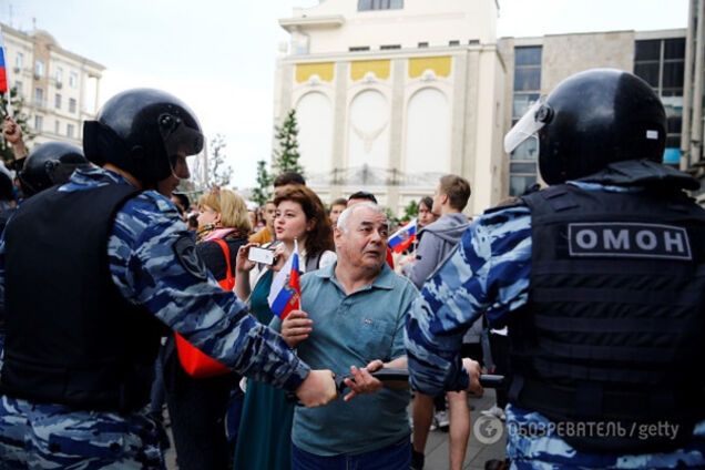 протесты в Москве