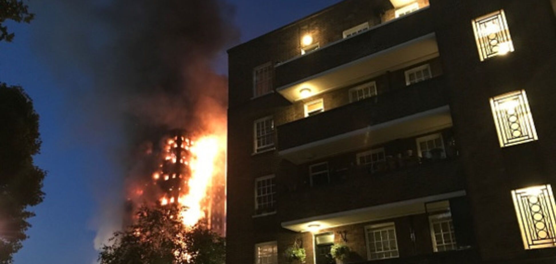 Пожар в Лондоне