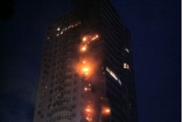 Пожар в высотке