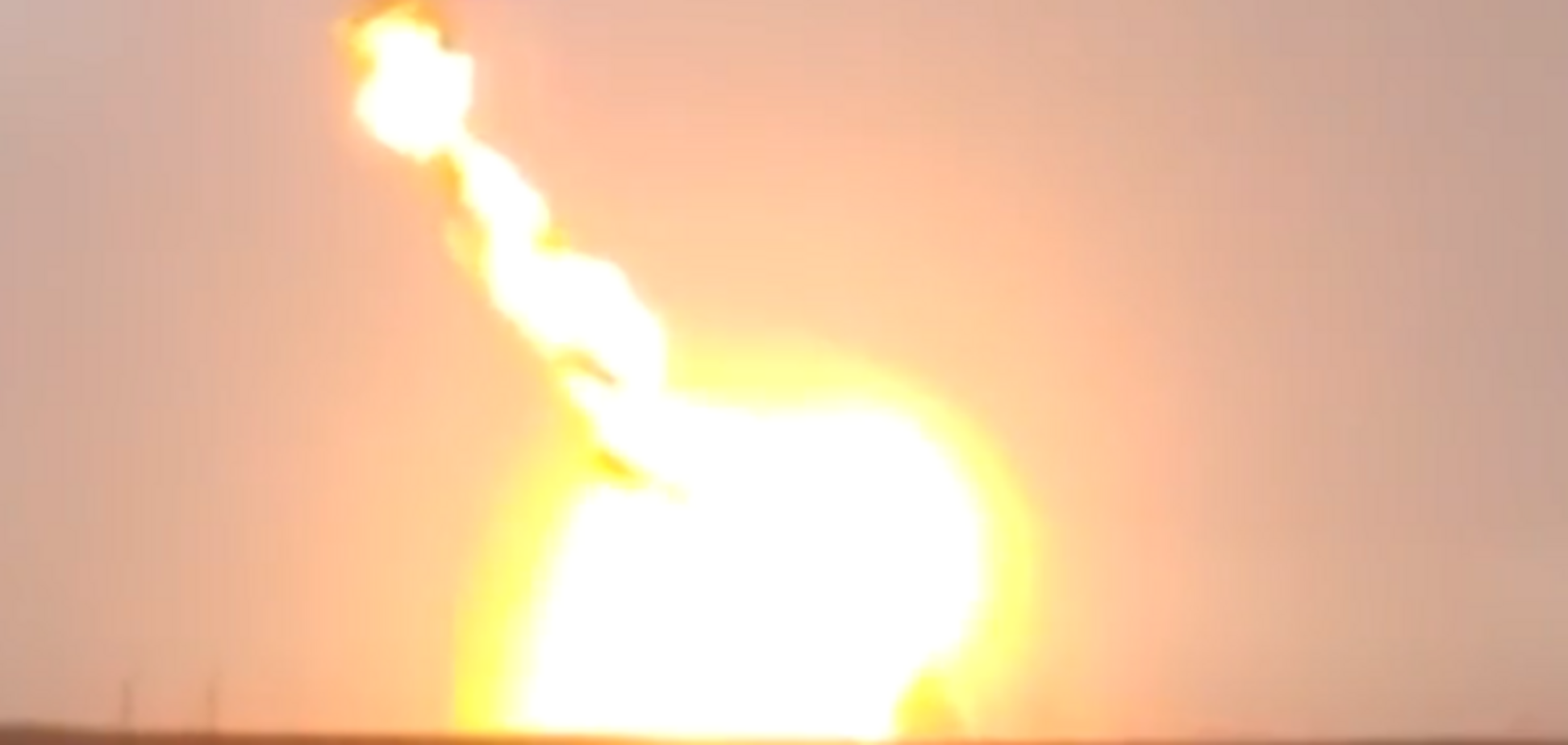 Падіння ракети в Казахстані