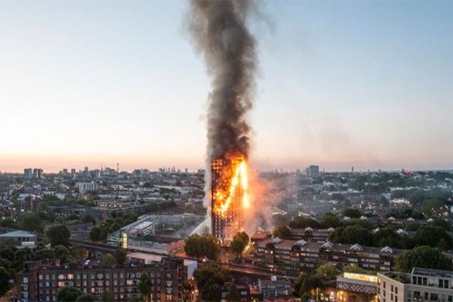 пожар, Лондон, небоскреб