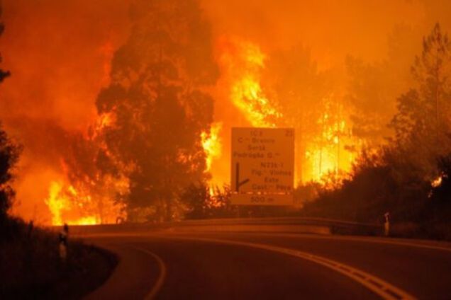 Пожар в Португалии