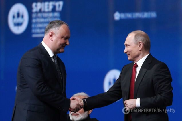 Путин и Додон