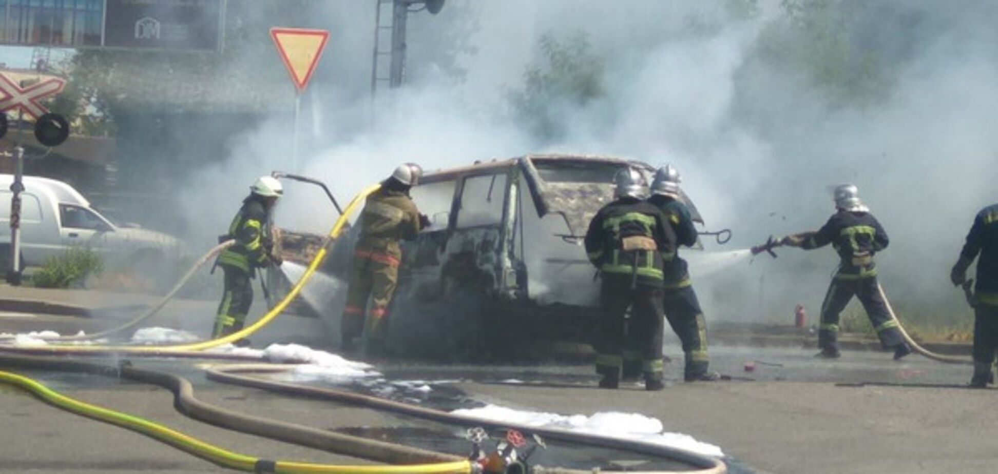 Сгорел автомобиль