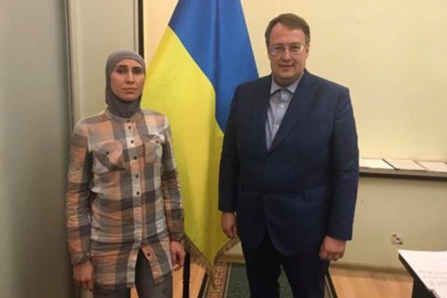 Амина Окуева и Антон Геращенко