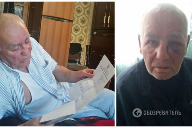 Полиция, ты где? Избиваемый сыном старик умоляет о помощи