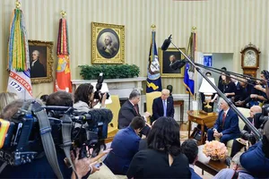 Петро Порошенко і Дональд Трамп