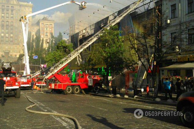 Пожар в Киеве