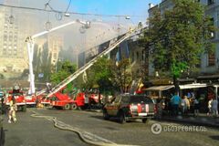 Мощный пожар в центре Киева: все детали и кадры с места ЧП