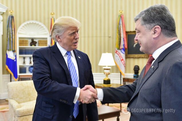 Дональд Трамп і Петро Порошенко