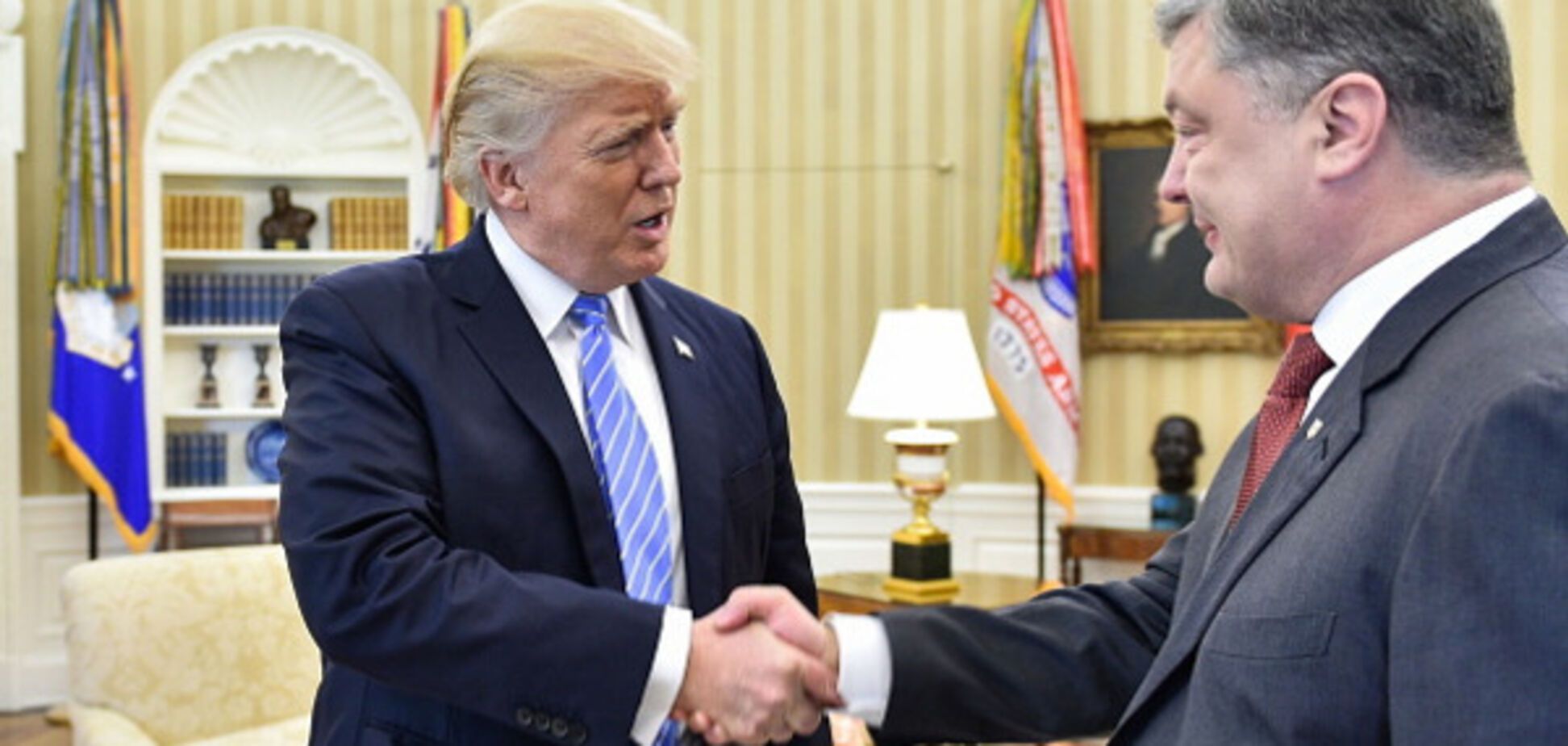 Дональд Трамп и Петр Порошенко
